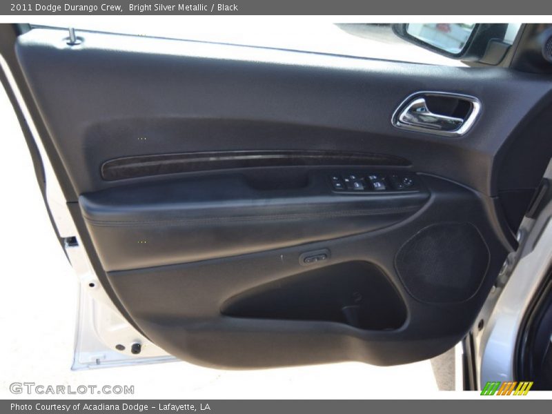 Bright Silver Metallic / Black 2011 Dodge Durango Crew