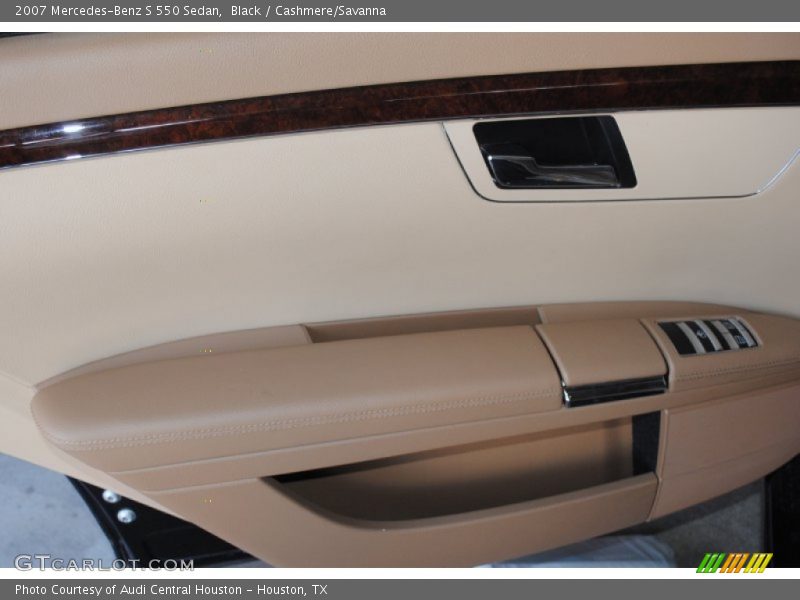 Black / Cashmere/Savanna 2007 Mercedes-Benz S 550 Sedan