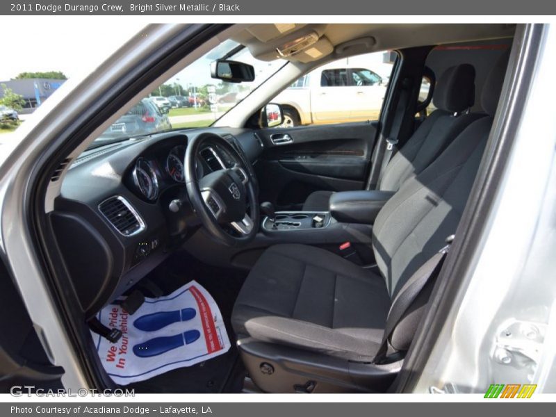 Bright Silver Metallic / Black 2011 Dodge Durango Crew