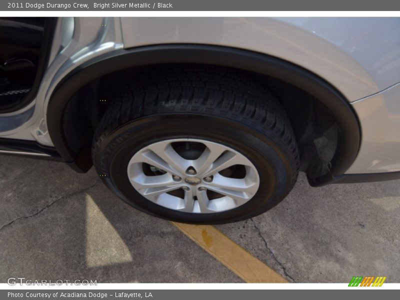 Bright Silver Metallic / Black 2011 Dodge Durango Crew