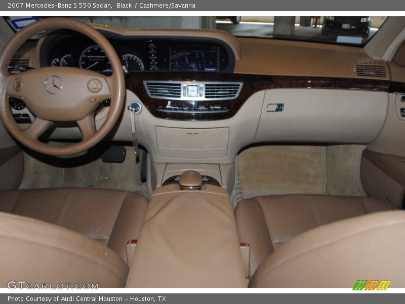 Black / Cashmere/Savanna 2007 Mercedes-Benz S 550 Sedan
