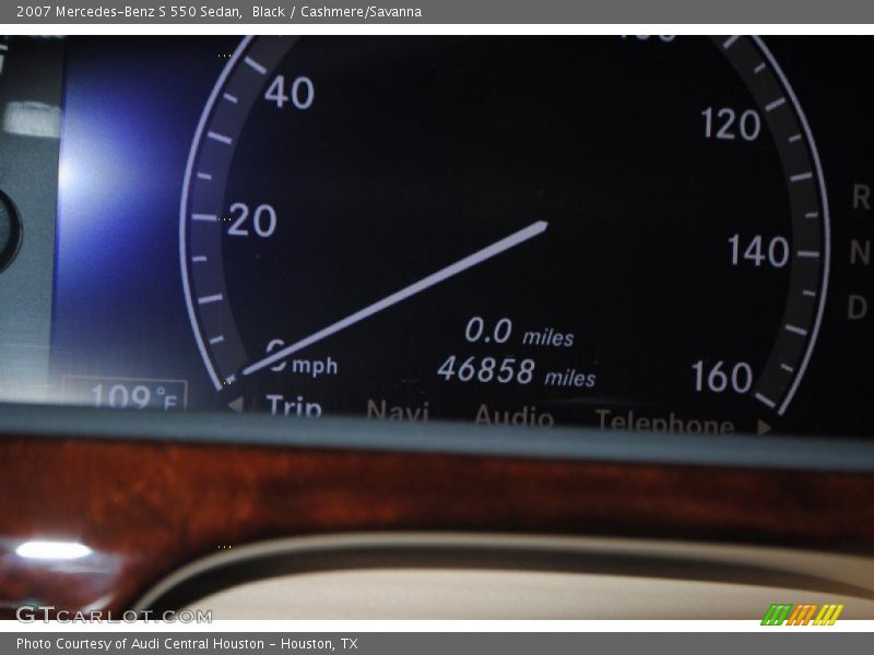 Black / Cashmere/Savanna 2007 Mercedes-Benz S 550 Sedan