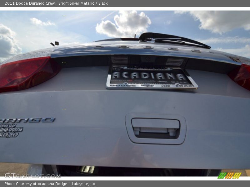 Bright Silver Metallic / Black 2011 Dodge Durango Crew