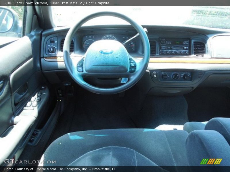 Silver Frost Metallic / Light Graphite 2002 Ford Crown Victoria