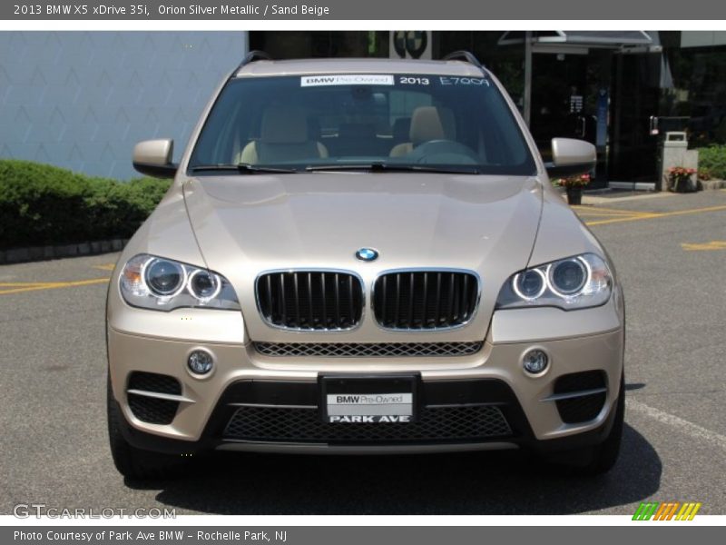 Orion Silver Metallic / Sand Beige 2013 BMW X5 xDrive 35i