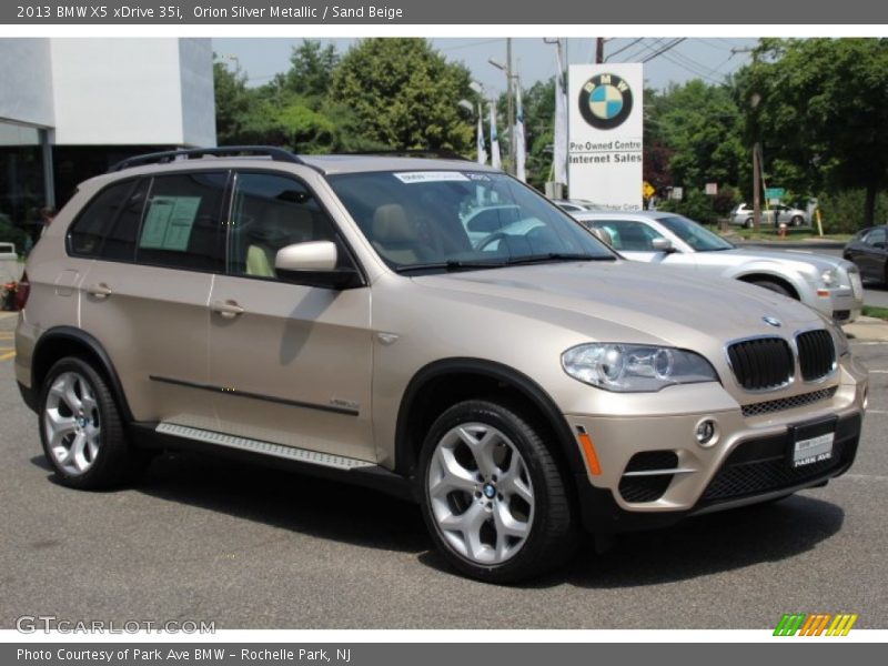 Orion Silver Metallic / Sand Beige 2013 BMW X5 xDrive 35i
