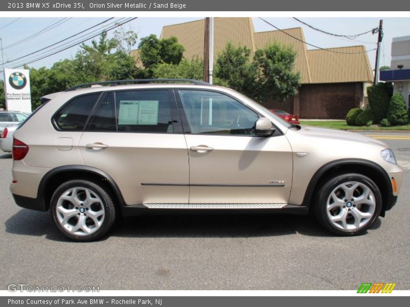 Orion Silver Metallic / Sand Beige 2013 BMW X5 xDrive 35i