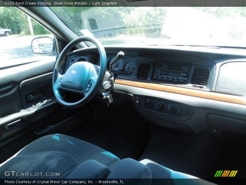 Silver Frost Metallic / Light Graphite 2002 Ford Crown Victoria