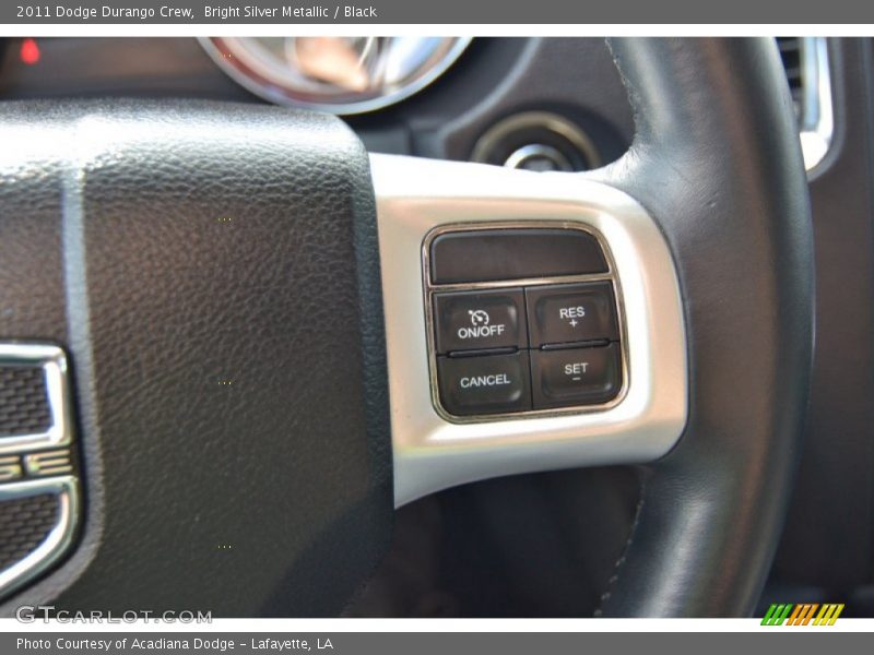 Bright Silver Metallic / Black 2011 Dodge Durango Crew