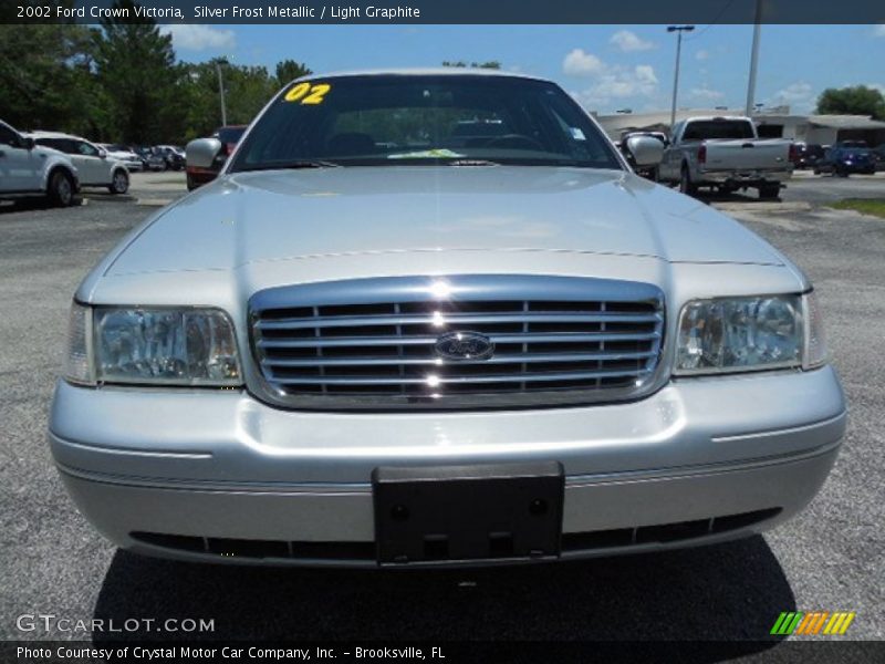Silver Frost Metallic / Light Graphite 2002 Ford Crown Victoria