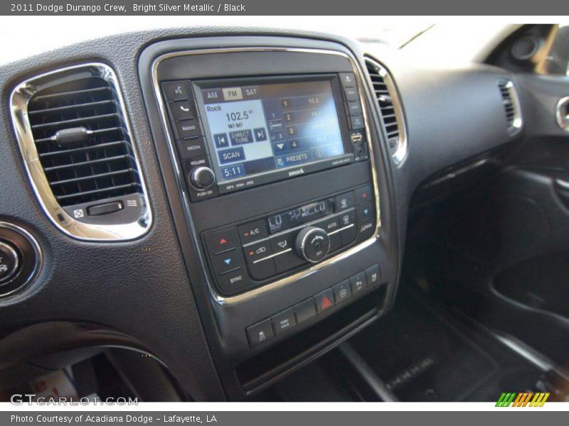 Bright Silver Metallic / Black 2011 Dodge Durango Crew