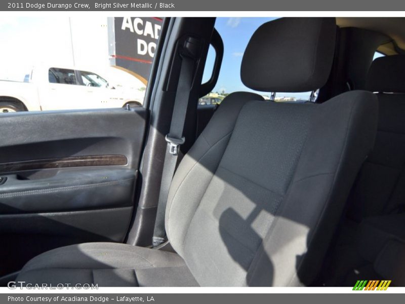 Bright Silver Metallic / Black 2011 Dodge Durango Crew