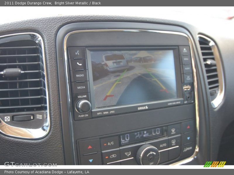 Bright Silver Metallic / Black 2011 Dodge Durango Crew