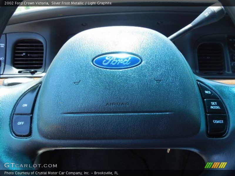 Silver Frost Metallic / Light Graphite 2002 Ford Crown Victoria