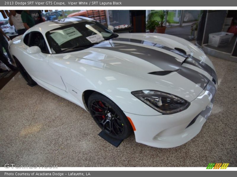 Viper White / SRT Laguna Black 2013 Dodge SRT Viper GTS Coupe