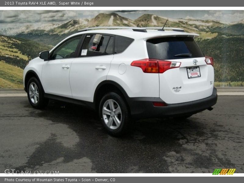 Super White / Beige 2013 Toyota RAV4 XLE AWD