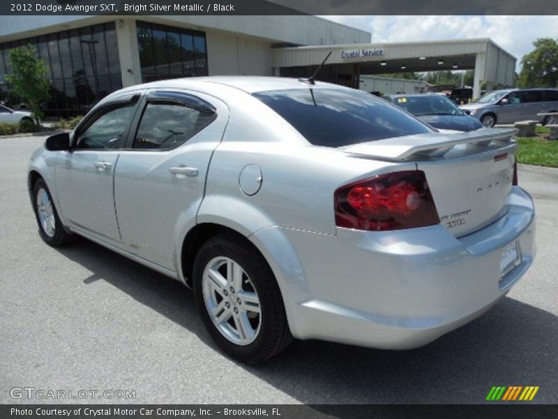 Bright Silver Metallic / Black 2012 Dodge Avenger SXT