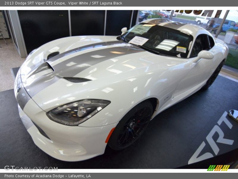 Viper White / SRT Laguna Black 2013 Dodge SRT Viper GTS Coupe