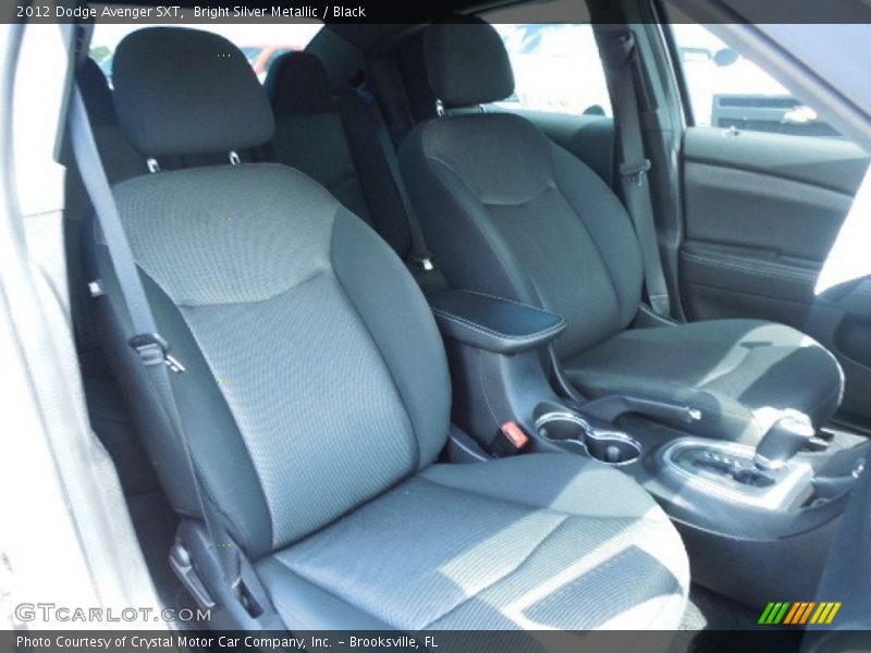 Bright Silver Metallic / Black 2012 Dodge Avenger SXT