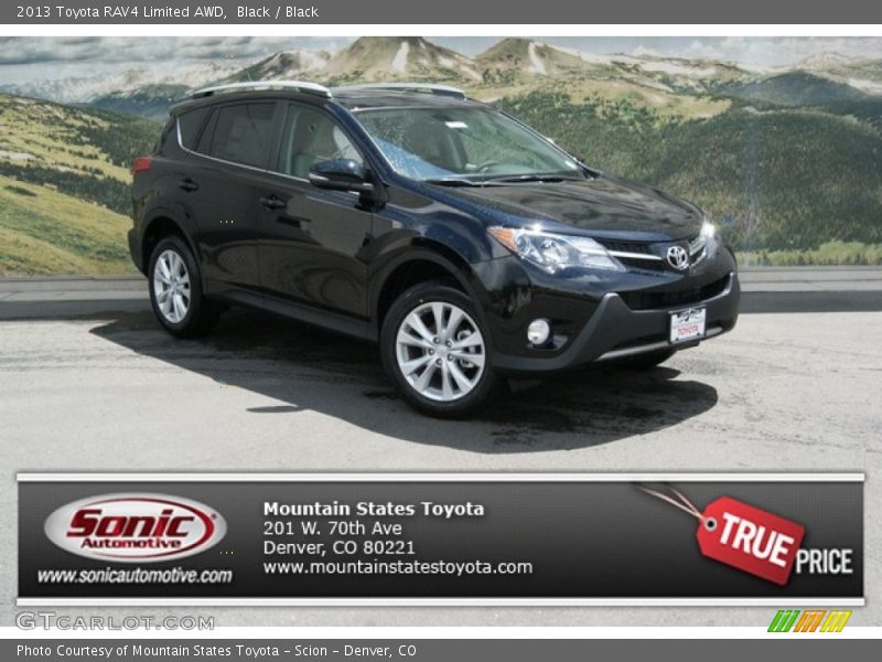 Black / Black 2013 Toyota RAV4 Limited AWD