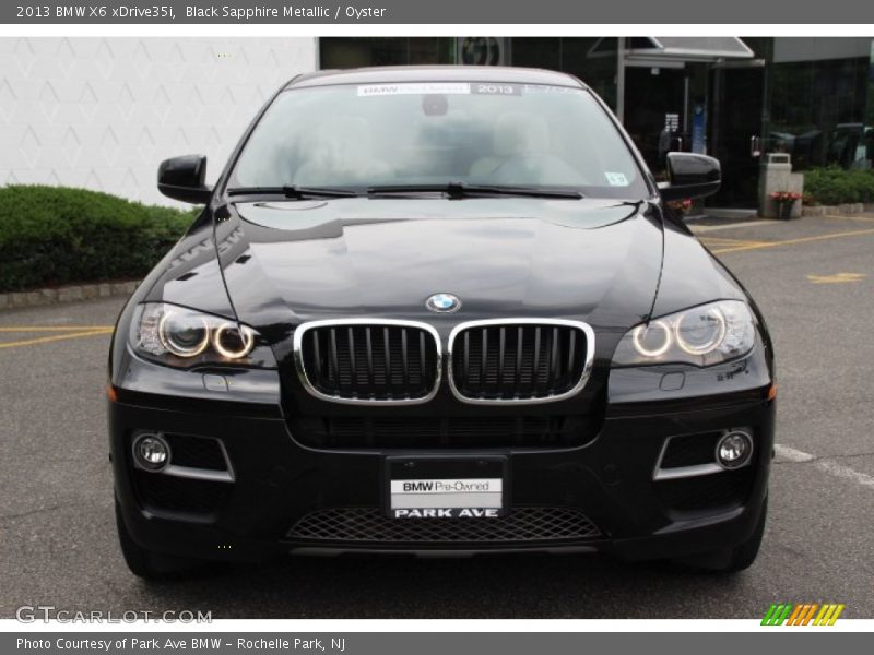 Black Sapphire Metallic / Oyster 2013 BMW X6 xDrive35i