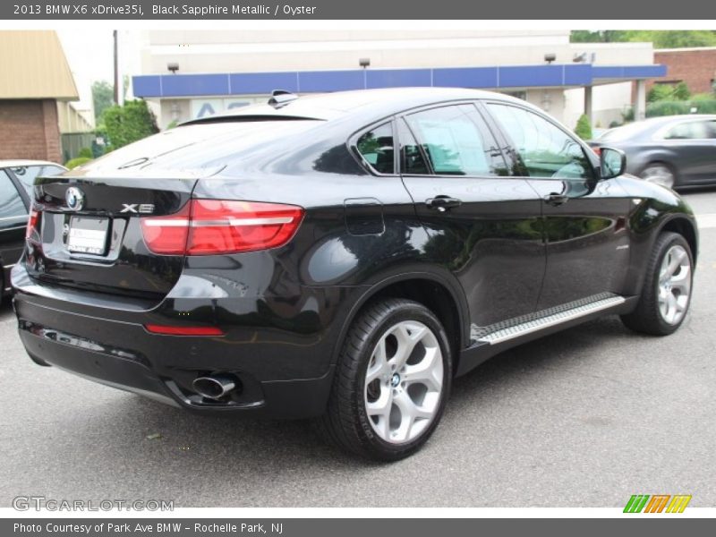 Black Sapphire Metallic / Oyster 2013 BMW X6 xDrive35i