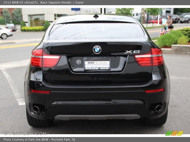 Black Sapphire Metallic / Oyster 2013 BMW X6 xDrive35i