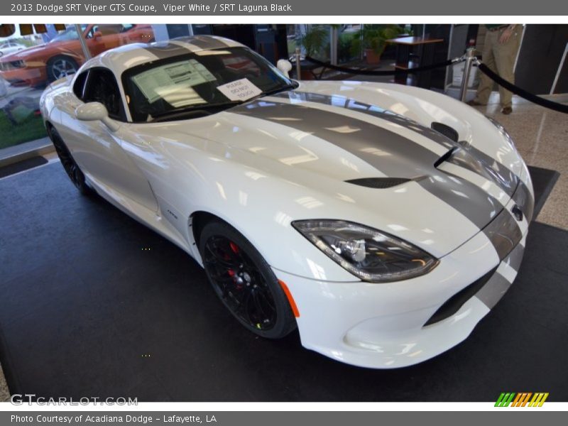 Viper White / SRT Laguna Black 2013 Dodge SRT Viper GTS Coupe