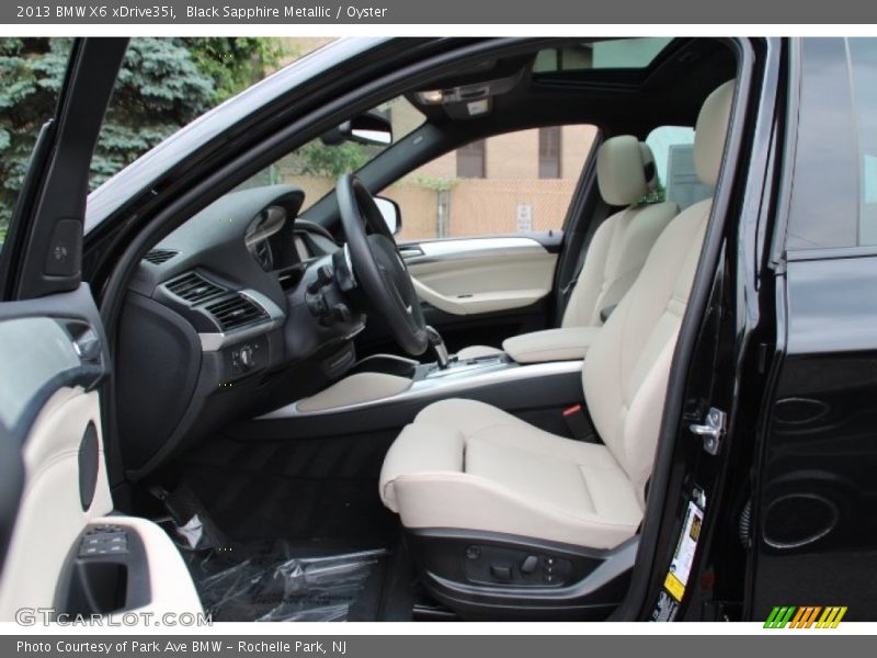 Black Sapphire Metallic / Oyster 2013 BMW X6 xDrive35i