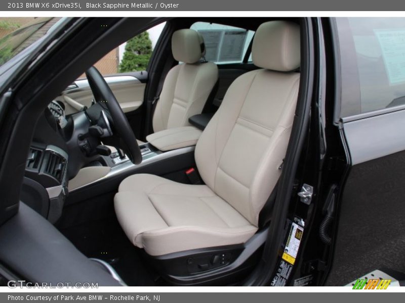 Black Sapphire Metallic / Oyster 2013 BMW X6 xDrive35i