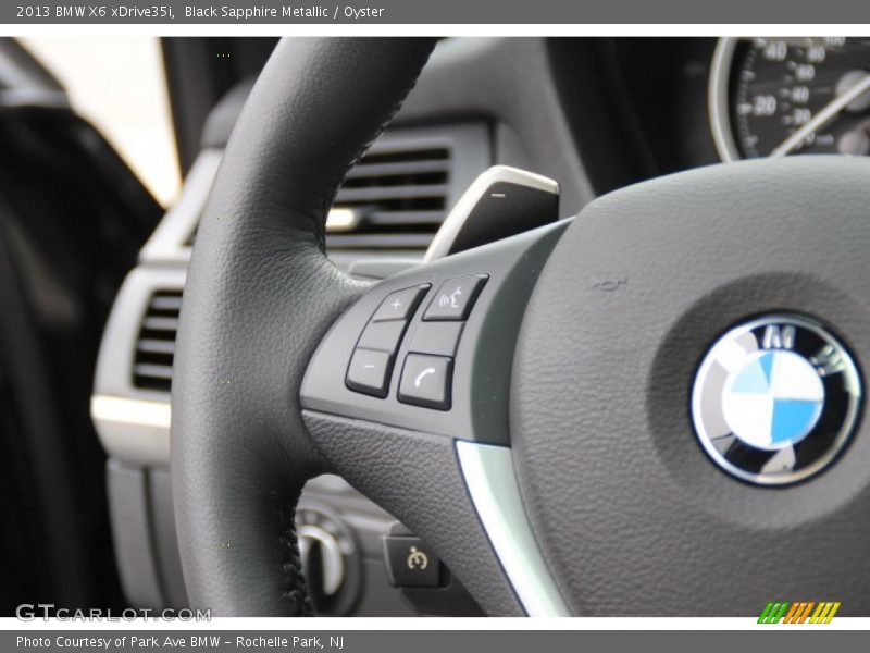 Black Sapphire Metallic / Oyster 2013 BMW X6 xDrive35i