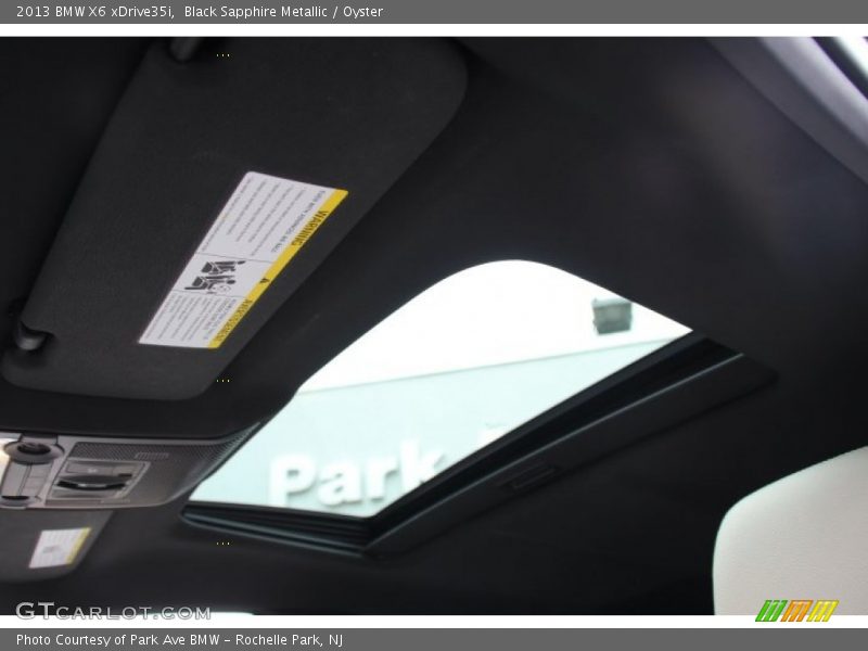 Black Sapphire Metallic / Oyster 2013 BMW X6 xDrive35i