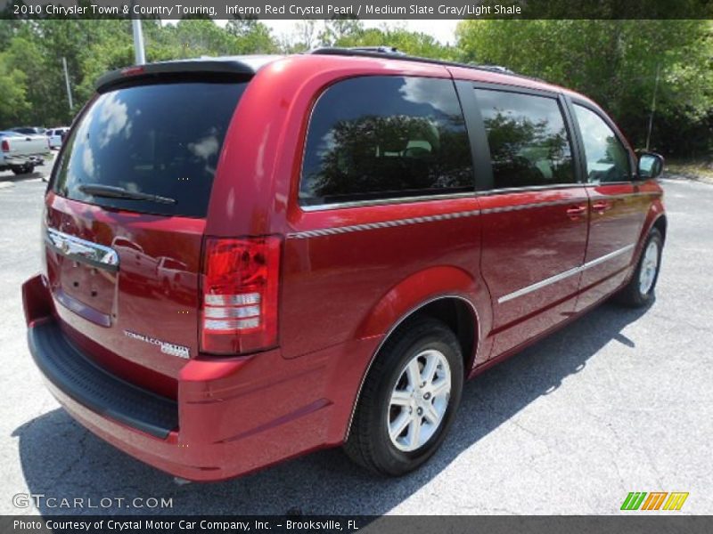 Inferno Red Crystal Pearl / Medium Slate Gray/Light Shale 2010 Chrysler Town & Country Touring