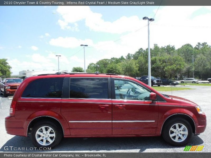 Inferno Red Crystal Pearl / Medium Slate Gray/Light Shale 2010 Chrysler Town & Country Touring