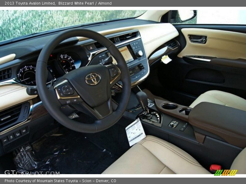 Blizzard White Pearl / Almond 2013 Toyota Avalon Limited