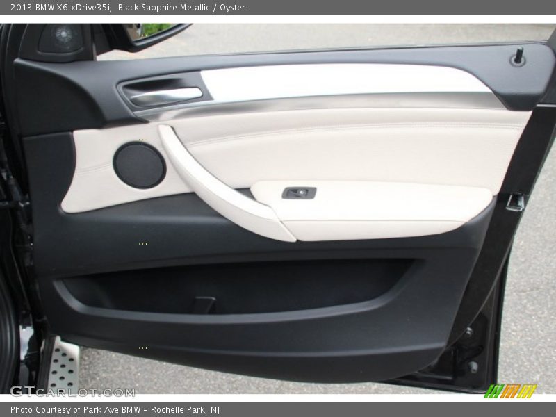 Black Sapphire Metallic / Oyster 2013 BMW X6 xDrive35i