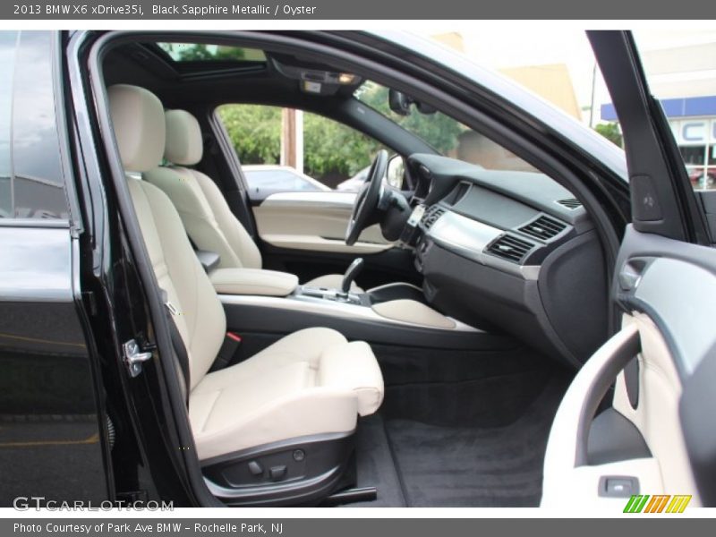Black Sapphire Metallic / Oyster 2013 BMW X6 xDrive35i