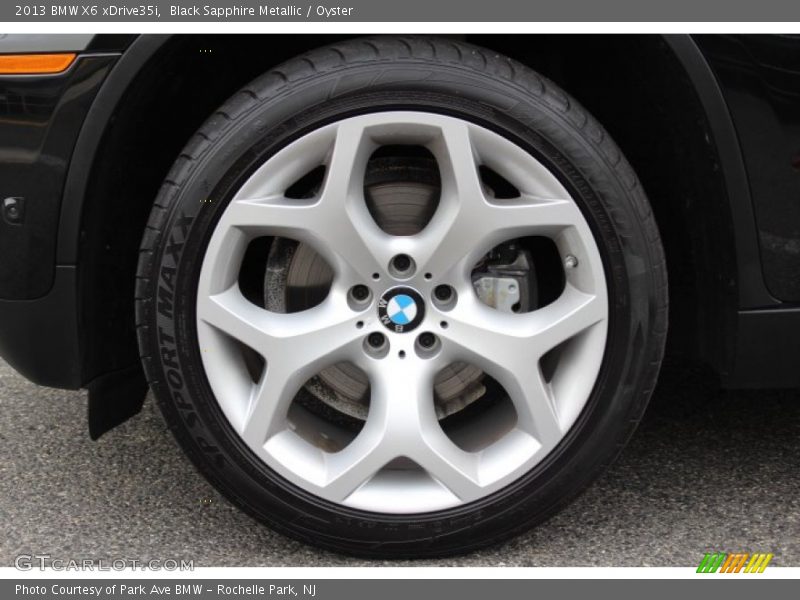 Black Sapphire Metallic / Oyster 2013 BMW X6 xDrive35i