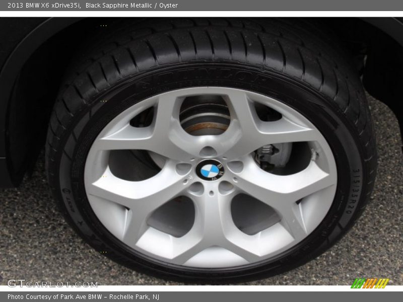 Black Sapphire Metallic / Oyster 2013 BMW X6 xDrive35i