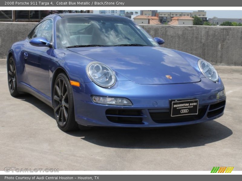 Cobalt Blue Metallic / Black/Stone Grey 2008 Porsche 911 Targa 4