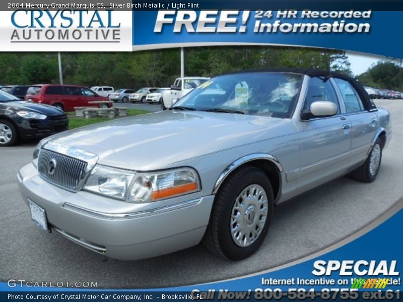 Silver Birch Metallic / Light Flint 2004 Mercury Grand Marquis GS