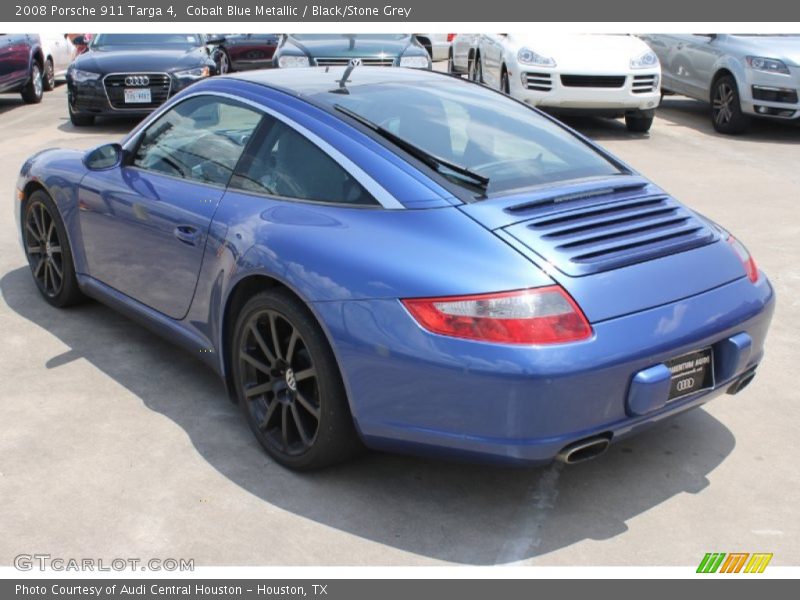 Cobalt Blue Metallic / Black/Stone Grey 2008 Porsche 911 Targa 4
