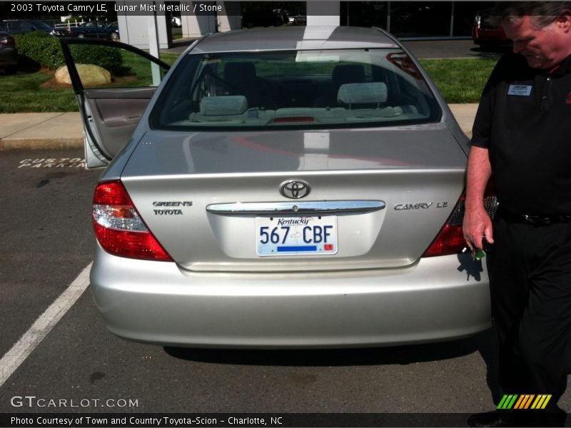 Lunar Mist Metallic / Stone 2003 Toyota Camry LE
