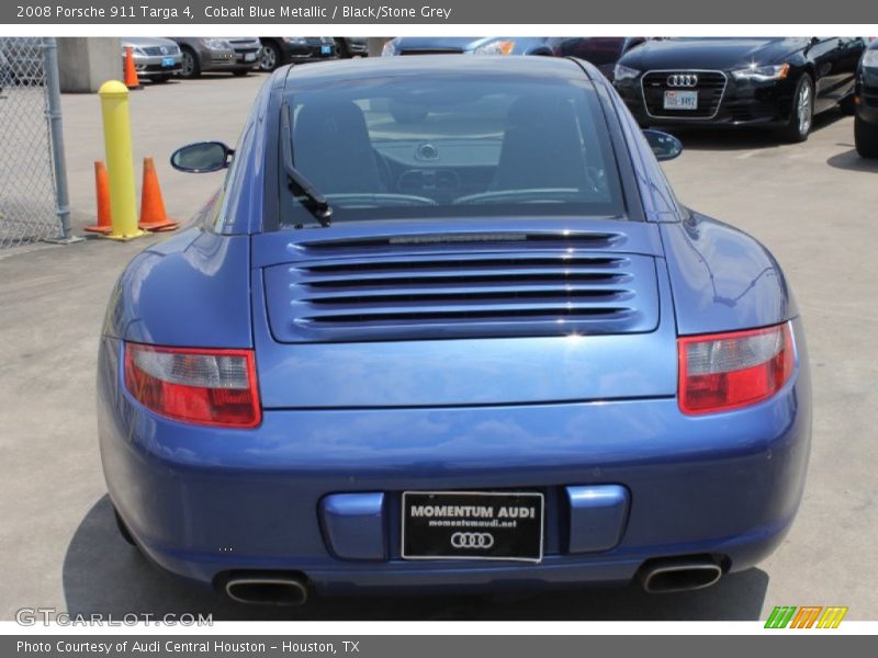 Cobalt Blue Metallic / Black/Stone Grey 2008 Porsche 911 Targa 4
