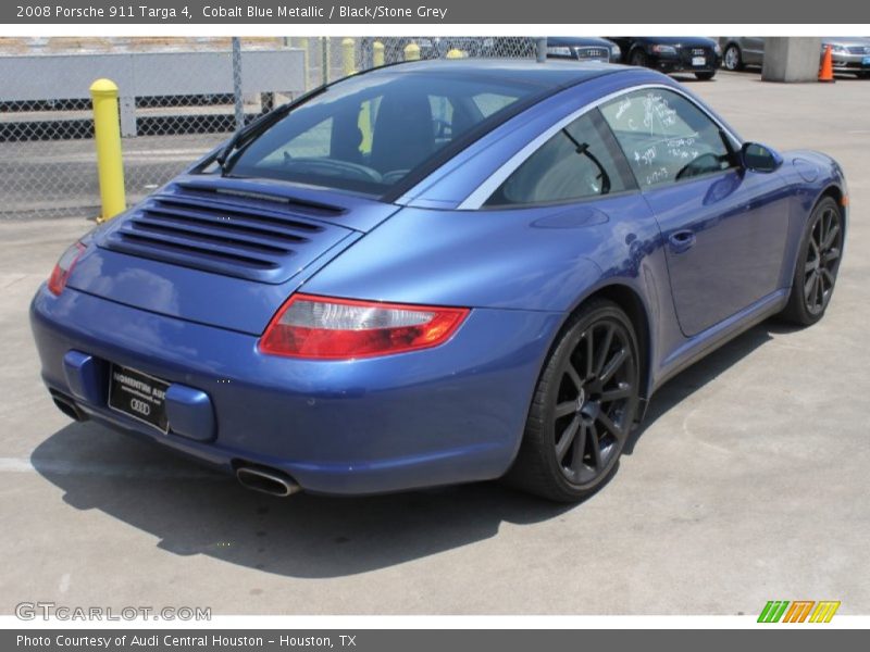 Cobalt Blue Metallic / Black/Stone Grey 2008 Porsche 911 Targa 4