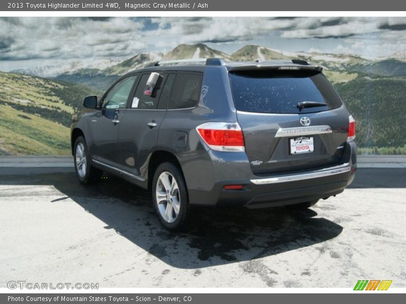 Magnetic Gray Metallic / Ash 2013 Toyota Highlander Limited 4WD