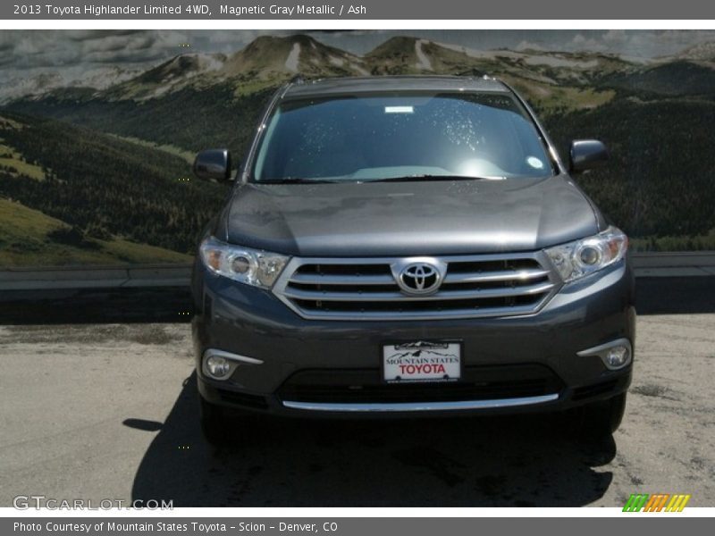 Magnetic Gray Metallic / Ash 2013 Toyota Highlander Limited 4WD