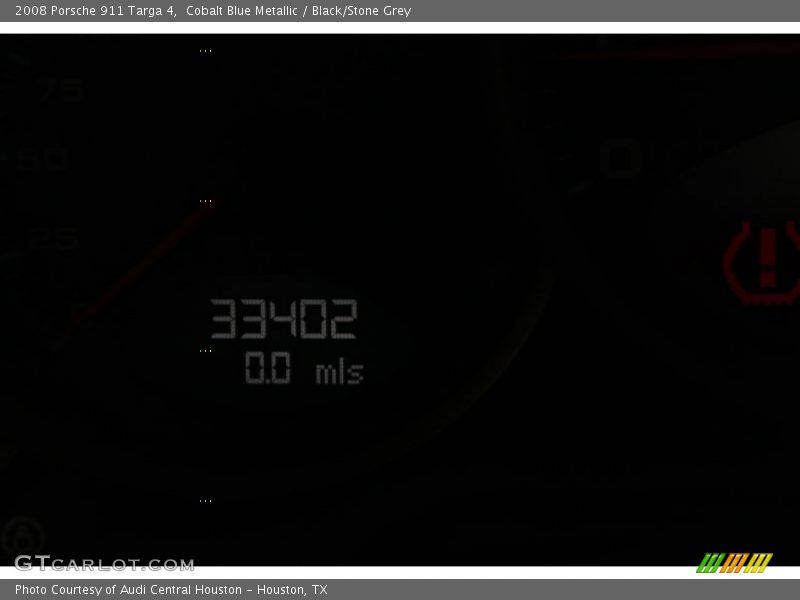 Cobalt Blue Metallic / Black/Stone Grey 2008 Porsche 911 Targa 4