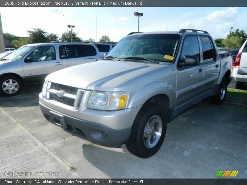 Silver Birch Metallic / Medium Dark Flint 2005 Ford Explorer Sport Trac XLT