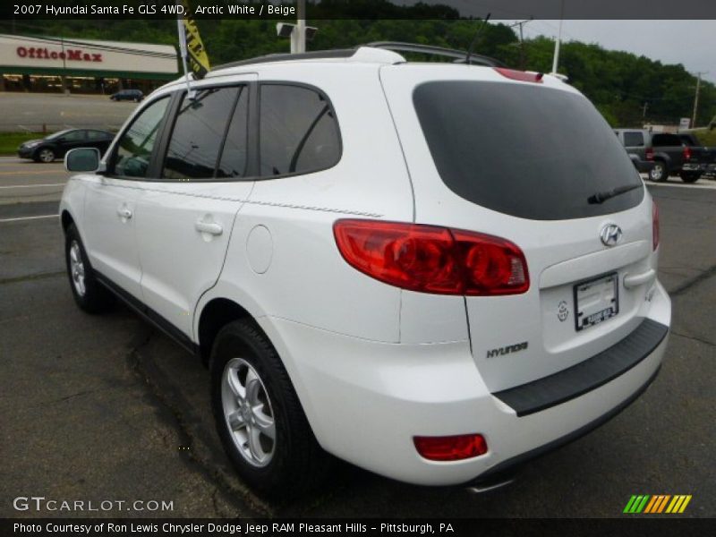 Arctic White / Beige 2007 Hyundai Santa Fe GLS 4WD